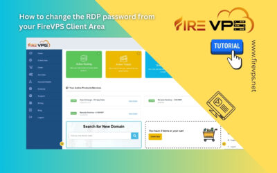 How to change the RDP password from your FireVPS Client Area