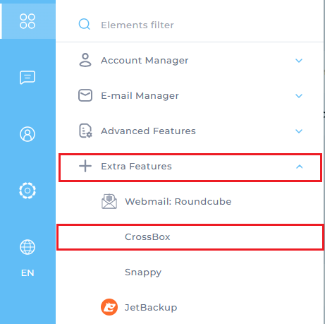 Log in to Control Panel