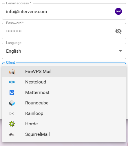 Log in to Control Panel